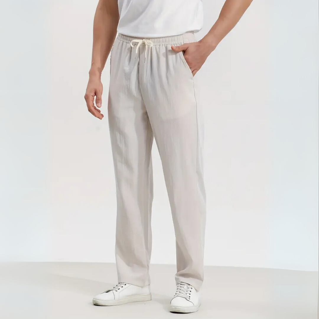 ALESSIO | WITTE STRECH PANTALON