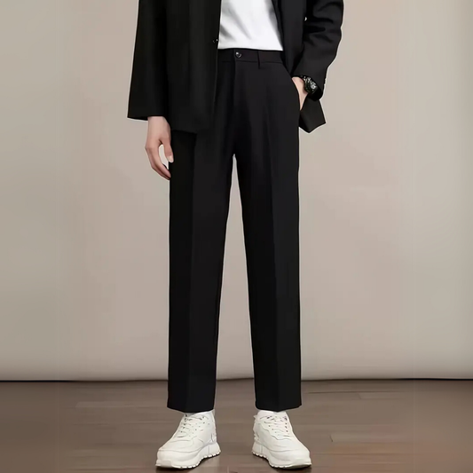 AARON | KLASSIEKE ZWARTE BROEK