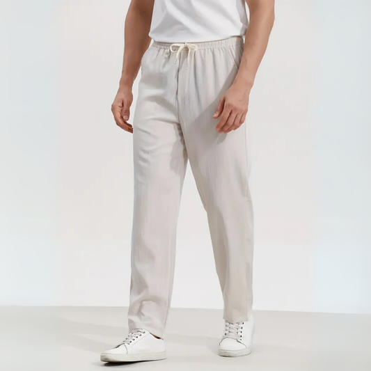 ALESSIO | WITTE STRECH PANTALON